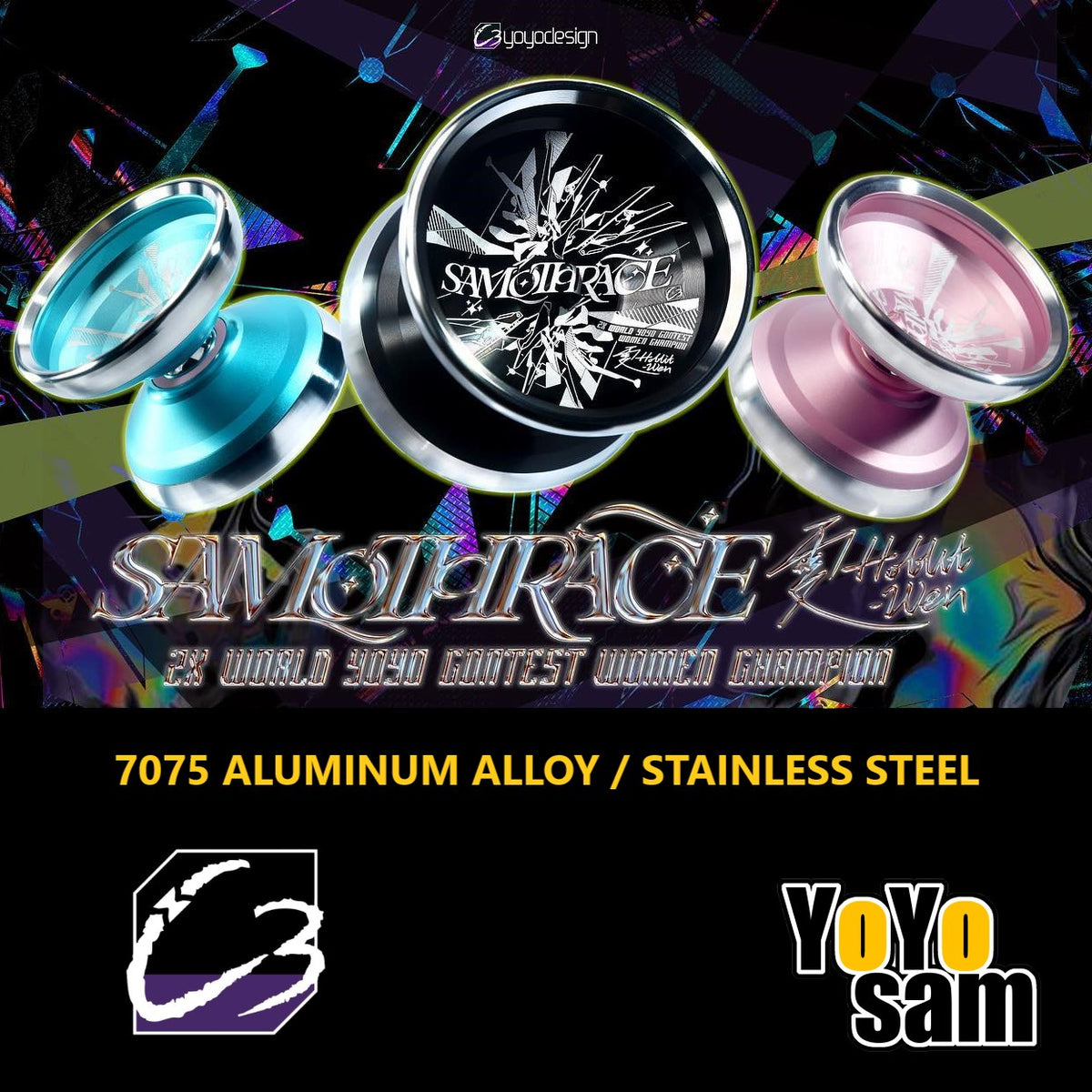 C3yoyodesign Samothrace Yo-Yo - 7075 Aluminum Bi-Metal