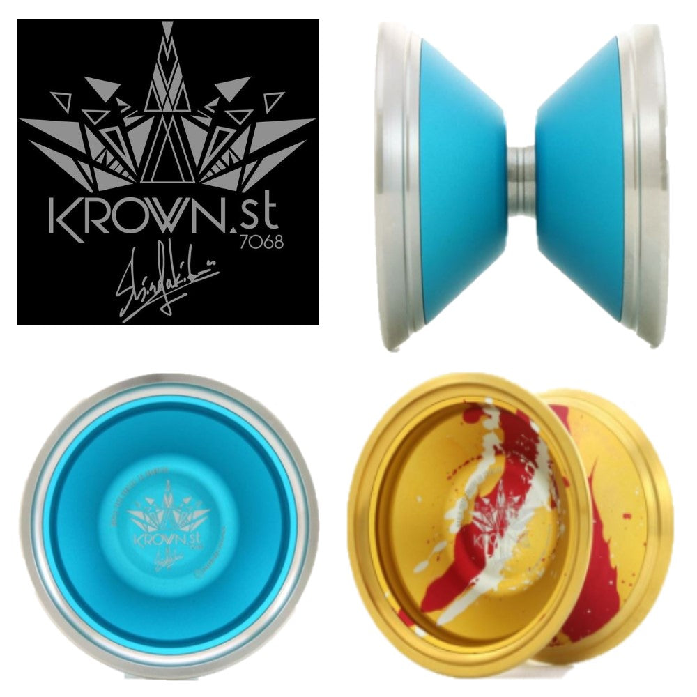 C3yoyodesign Krown ST 7068 Yo-Yo - 7068 Aluminum YoYo - World Champion  Shinya Kido Signature Yo-Yo