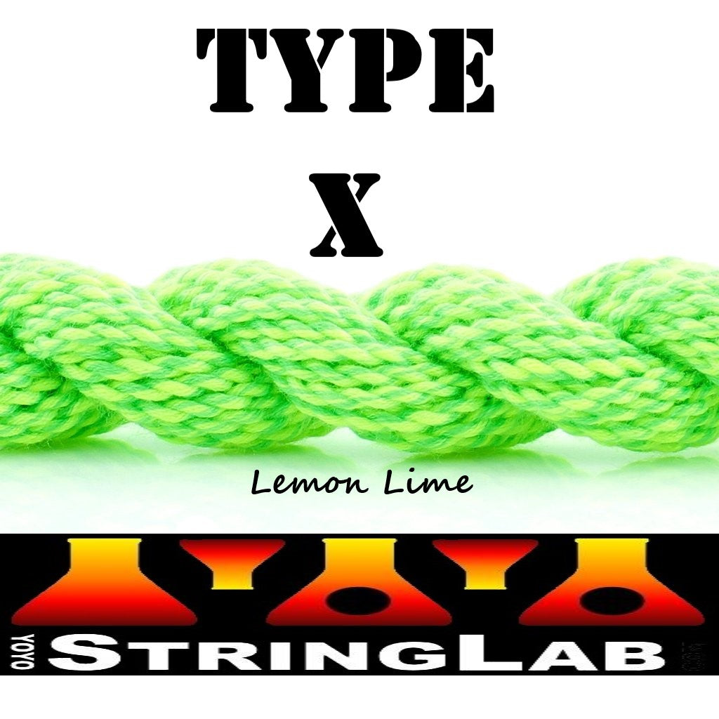 Twisted Stringz Yo-Yo Strings - Polyester - Solid Extra Thick Yoyo String - 100 Pack Green