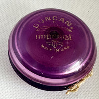 Vintage Duncan Fluer-de-lis Imperial Yo-Yo -Purple- Fair/Good Condition-Made in USA