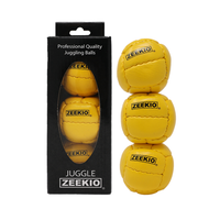 Zeekio Galaxy Juggling Balls - Premium 12 Panel Genuine Leather Balls - 130g - 67mm - Pack of 3