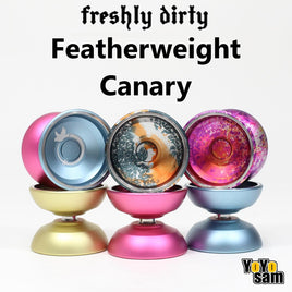 Freshly Dirty Featherweight Canary Yo-Yo - Ultra Lightweight Design Bi-Metal YoYo