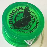 Vintage Duncan Butterfly Yo-Yo - Early 90s Transluscent Green Excellent Condition