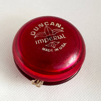 Vintage Duncan Fluer-de-lis Imperial Yo-Yo -Red- 70s Fair Condition