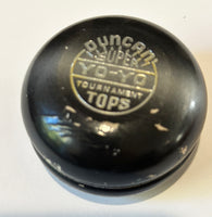 Vintage Duncan Tournament Yo-Yo - replica - Black - Fair Condition