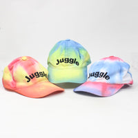 Tie Dye Juggle Baseball Cap - Hand Dyed - Embroidered - Adjustable Juggling Hat