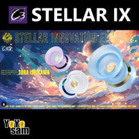 C3yoyodesign Stellar IX Yo-Yo - Polycarbonate with Stainless Steel Ring - Sora Ishikawa Signature YoYo