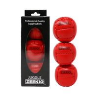 Zeekio Galaxy Juggling Balls - Premium 12 Panel Genuine Leather Balls - 130g - 67mm - Pack of 3