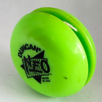 Vintage Duncan Green Neo Plastic Yo-Yos - Made in USA 90s Good/Fair Condition