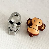 Vintage Duncan Counterweights - 2- 1 Skull, 1 Monkey Excellent Condition