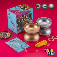 RSO Bowl Yo-Yo - 5th Anniversary Sakura Edition - Blasted Electroplated Titanium YoYo