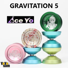 Ace Yo Gravitation 5 Yo-Yo - Mono-Metal Aluminum YoYo