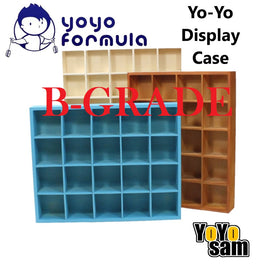 B-Grade YOYOFORMULA Wooden Yo-Yo Display Box - YoYo Display Case - Many Sizes and Styles