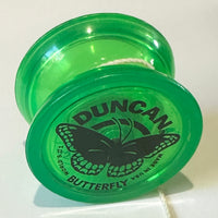 Vintage Duncan Butterfly Yo-Yo - Early 90s Transluscent Green Excellent Condition