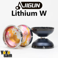 JIGUN Lithium W Yo-Yo - Bimetal 7075 Aluminum with Stainless Steel Rims - Luckey Yulin Li Signature YoYo