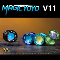 MAGICYOYO V11 Yo-Yo - PC and Aluminum Bi-Material Finger Spin YoYo