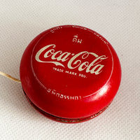 Vintage Coca Cola Metal Yo-Yo Taan Taan - Good Condition - Rare