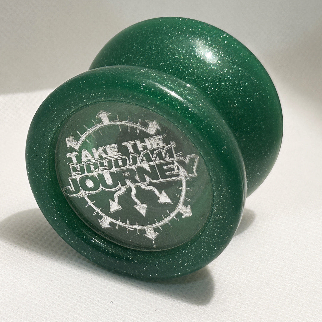 YoYoJam Rare Merry Christmas Journey Yo-Yo Green Glitter YoYo - Excellent  Condition