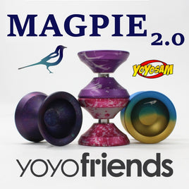 OPEN BOX - yoyofriends Magpie 2.0 Yo-Yo - 7068 Aluminum Wide YoYo