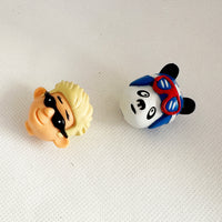 Vintage Duncan Counterweights - 2- 1 Yo-Yo Guy, 1Panda Excellent Condition