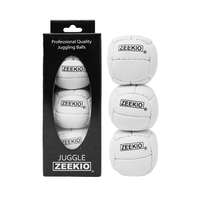 Zeekio Galaxy Juggling Balls - Premium 12 Panel Genuine Leather Balls - 130g - 67mm - Pack of 3