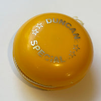 Vintage Duncan Special Yo-Yo -Rare Advertising version-Yellow with Gold Seal - Plastic-70s